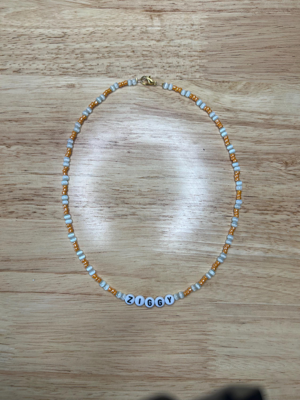 Personalized Name Glass Beaded Necklace