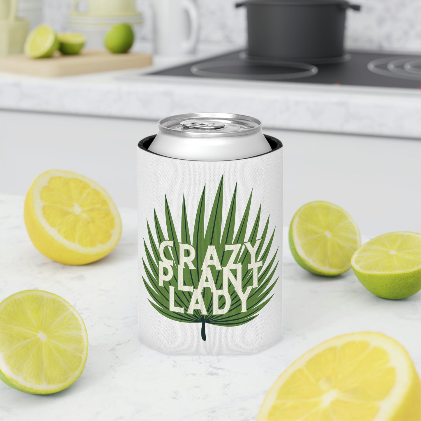 Crazy Plant Lady Can Cooler