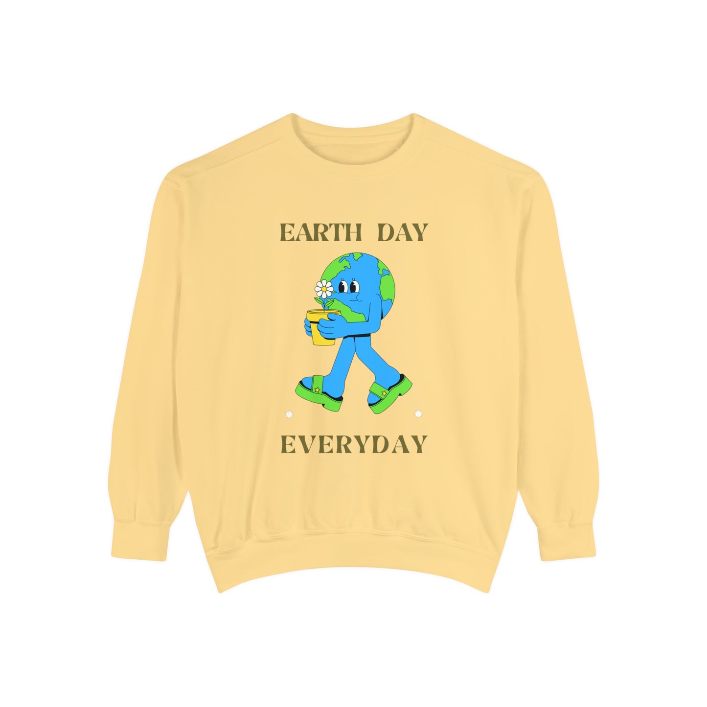 Earth Day Everyday Unisex Garment-Dyed Sweatshirt