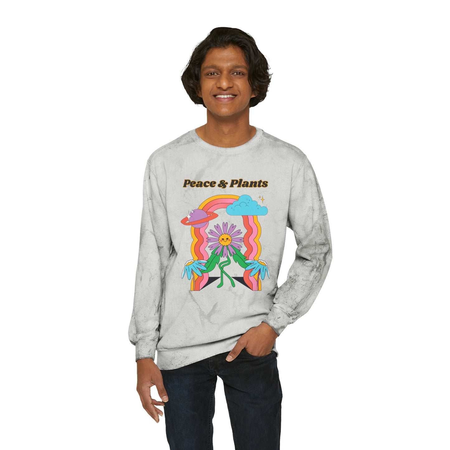 Peace & Plants Color Blast Crewneck