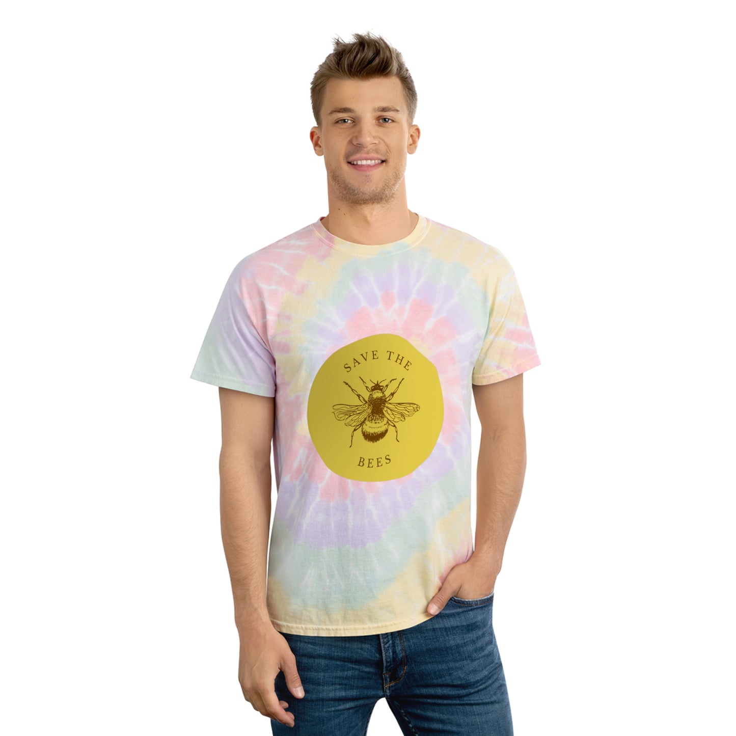 Save The Bees Tie-Dye Tee, Spiral
