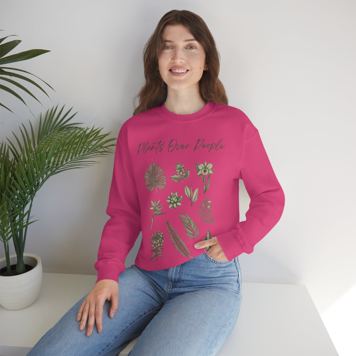 Plants Over People Unisex Crewneck