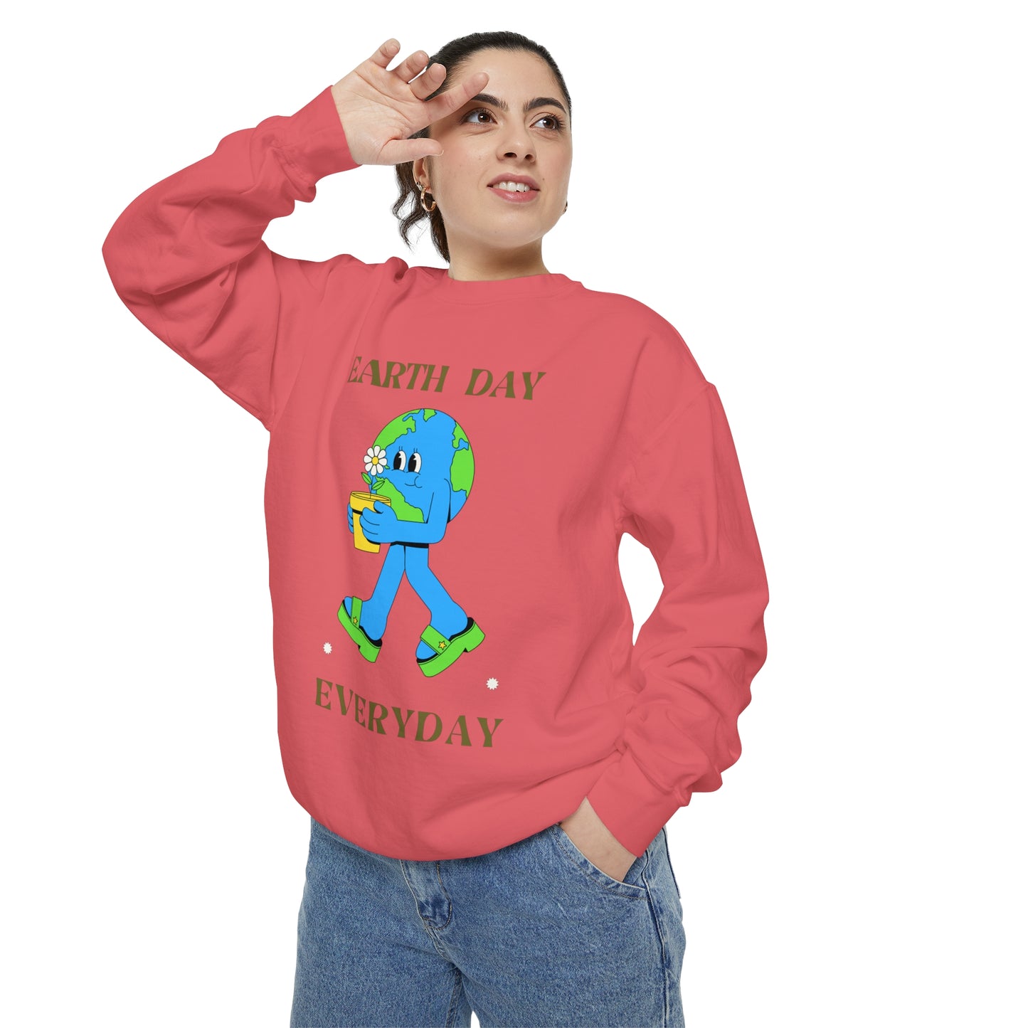 Earth Day Everyday Unisex Garment-Dyed Sweatshirt