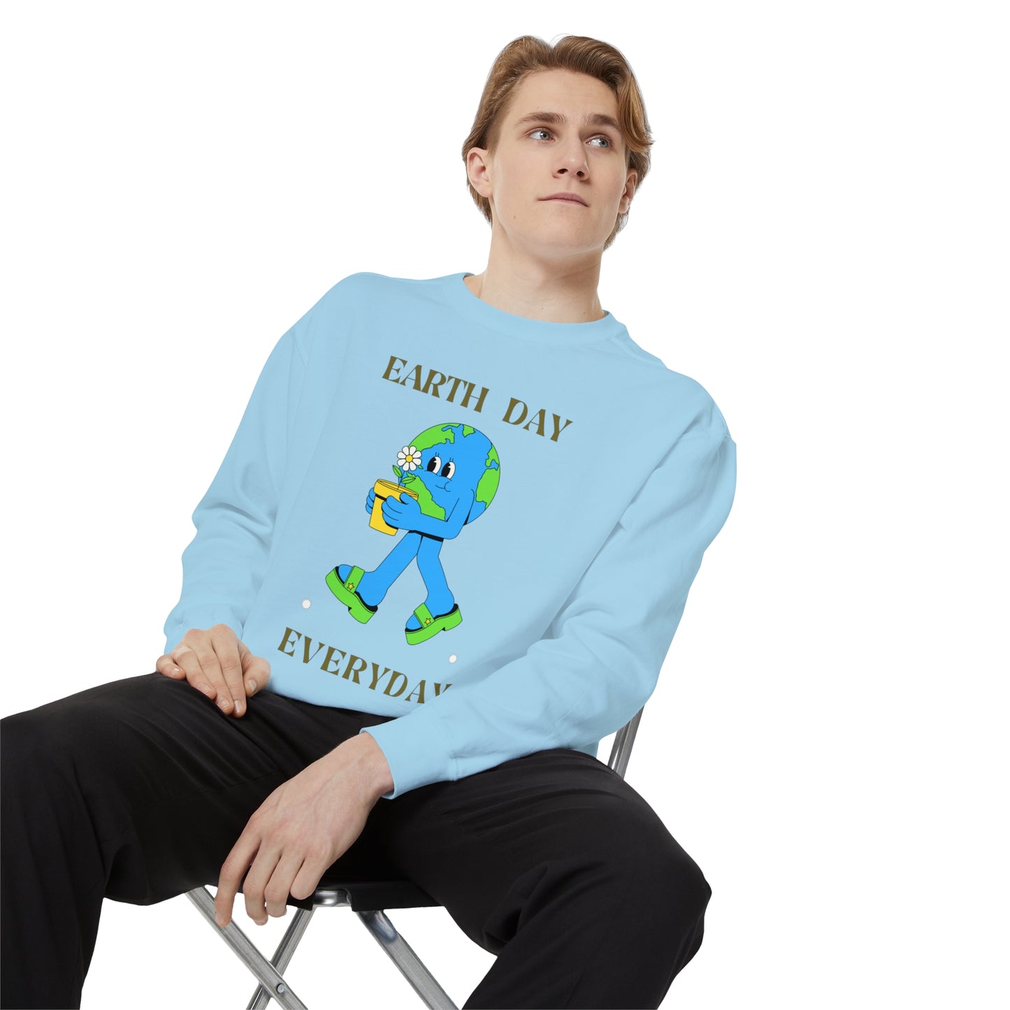 Earth Day Everyday Unisex Garment-Dyed Sweatshirt
