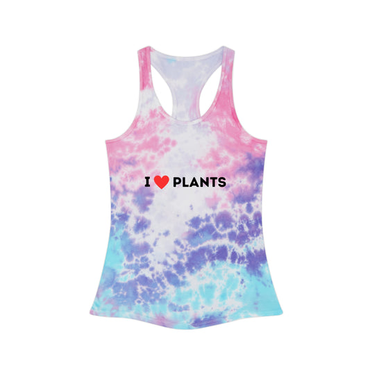 Love Plants Tie Dye Racerback Tank Top