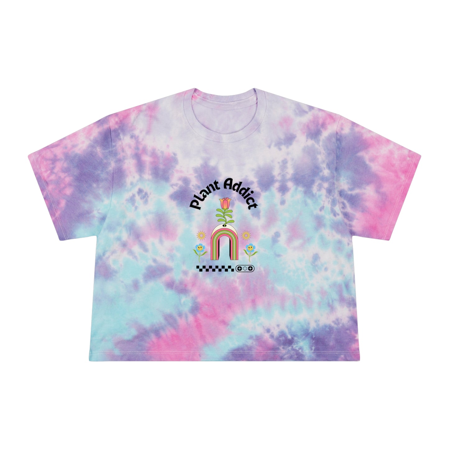 Plant Addict Women's Tie-Dye Crop Tee