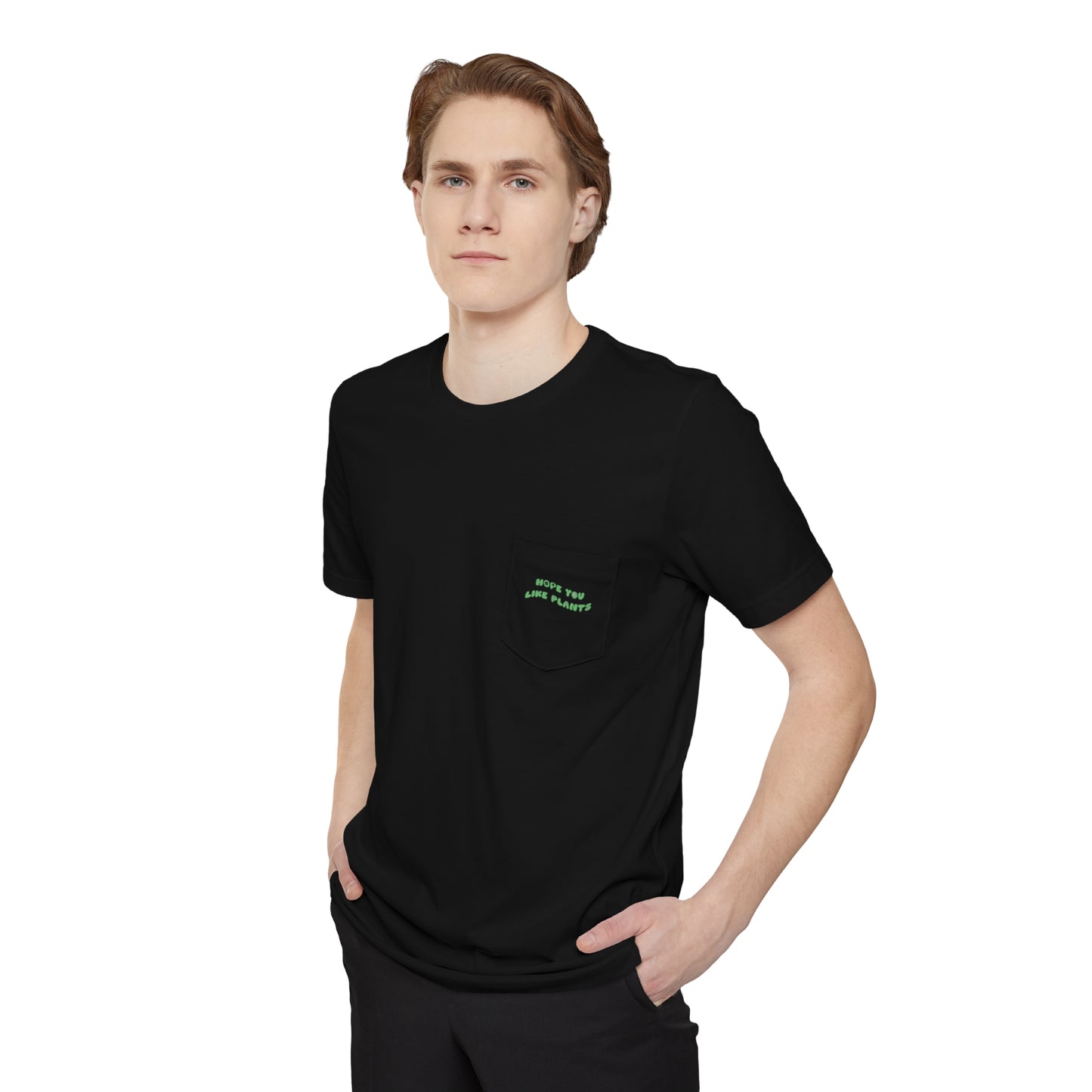 Hope You Like Plants Unisex Pocket Tee