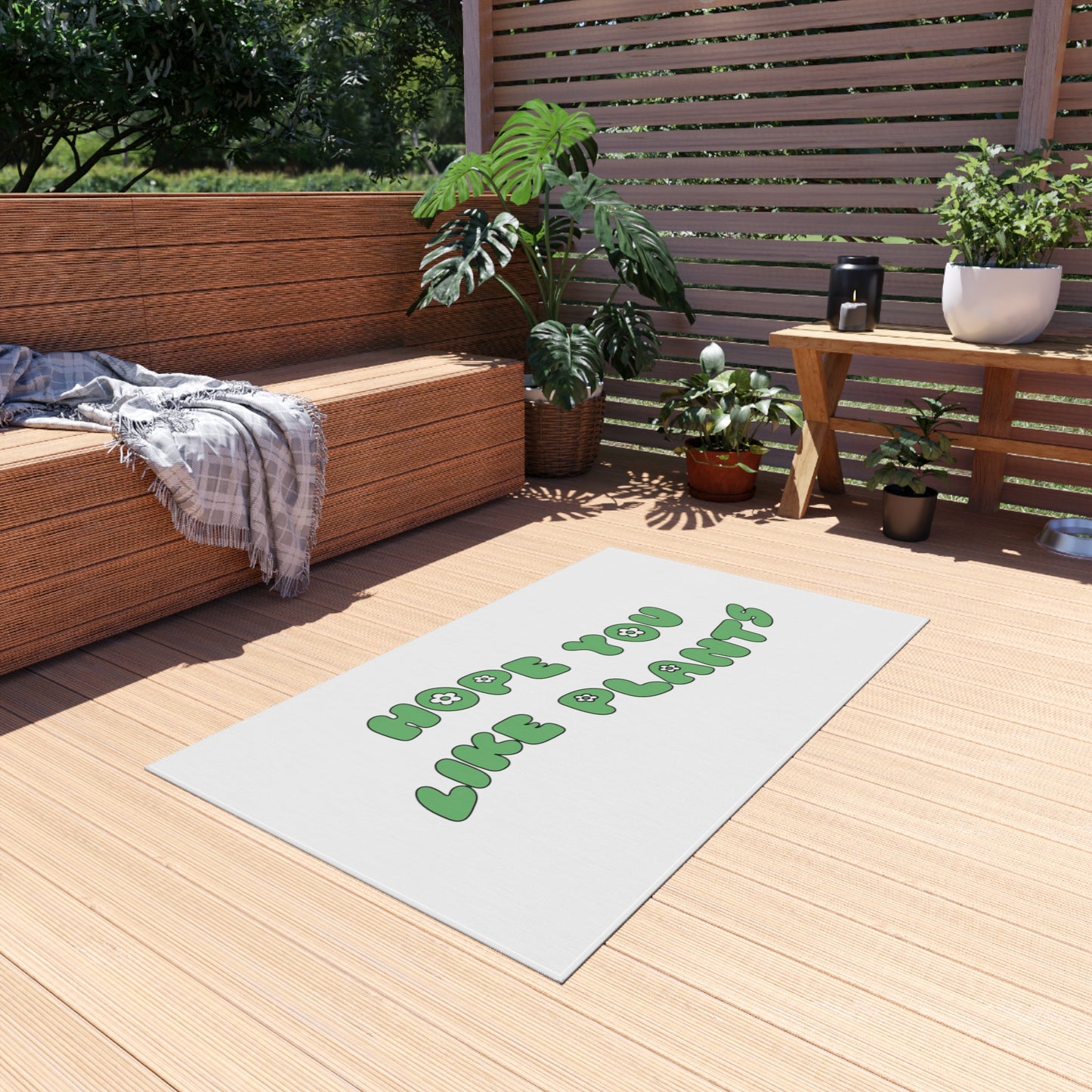 Hope You Like Plants Outdoor Rug