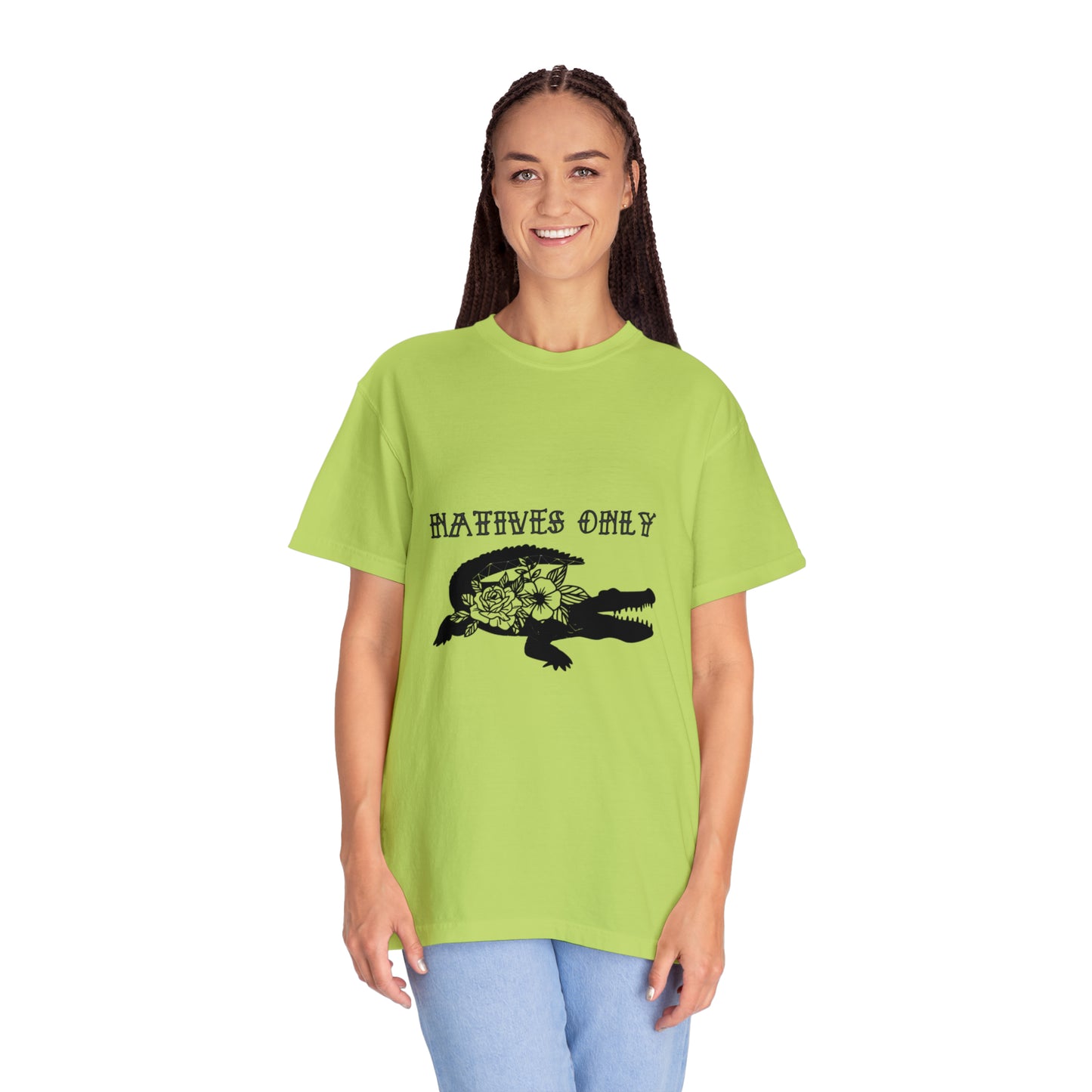 Natives Only Alligator Unisex Garment-Dyed T-shirt