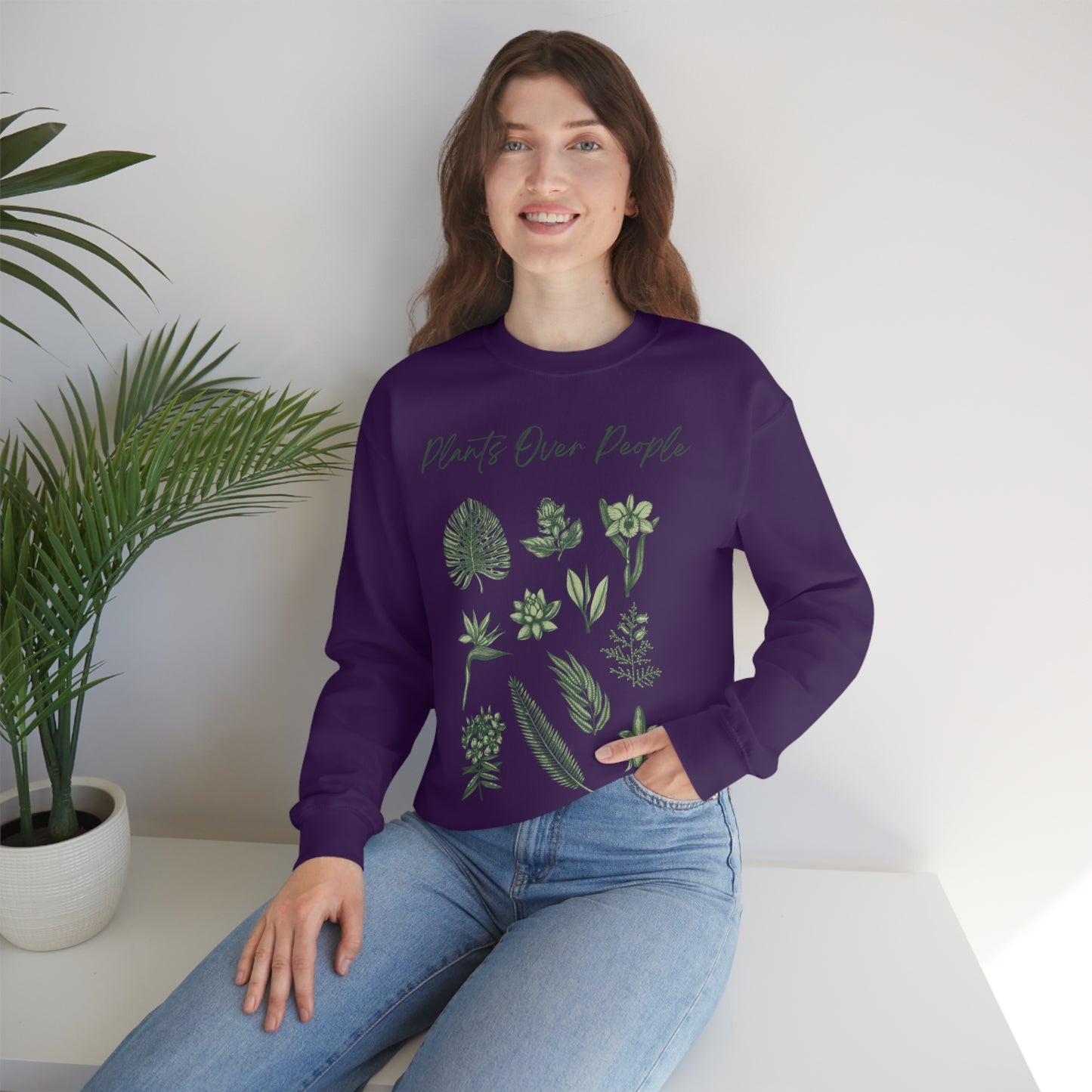Plants Over People Unisex Crewneck