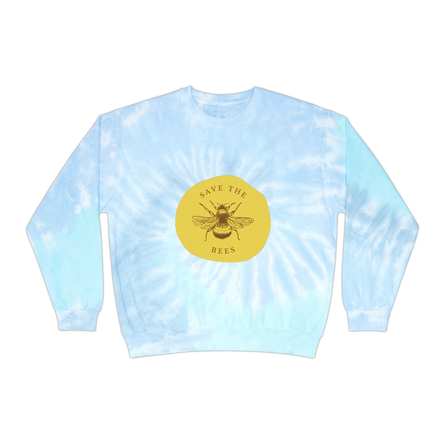 Save The Bees Unisex Tie-Dye Crewneck