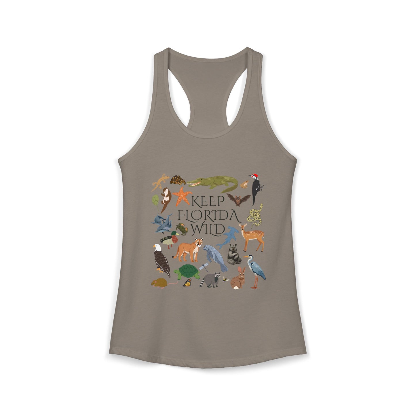 Keep Florida Wild Women's Racerback Tank