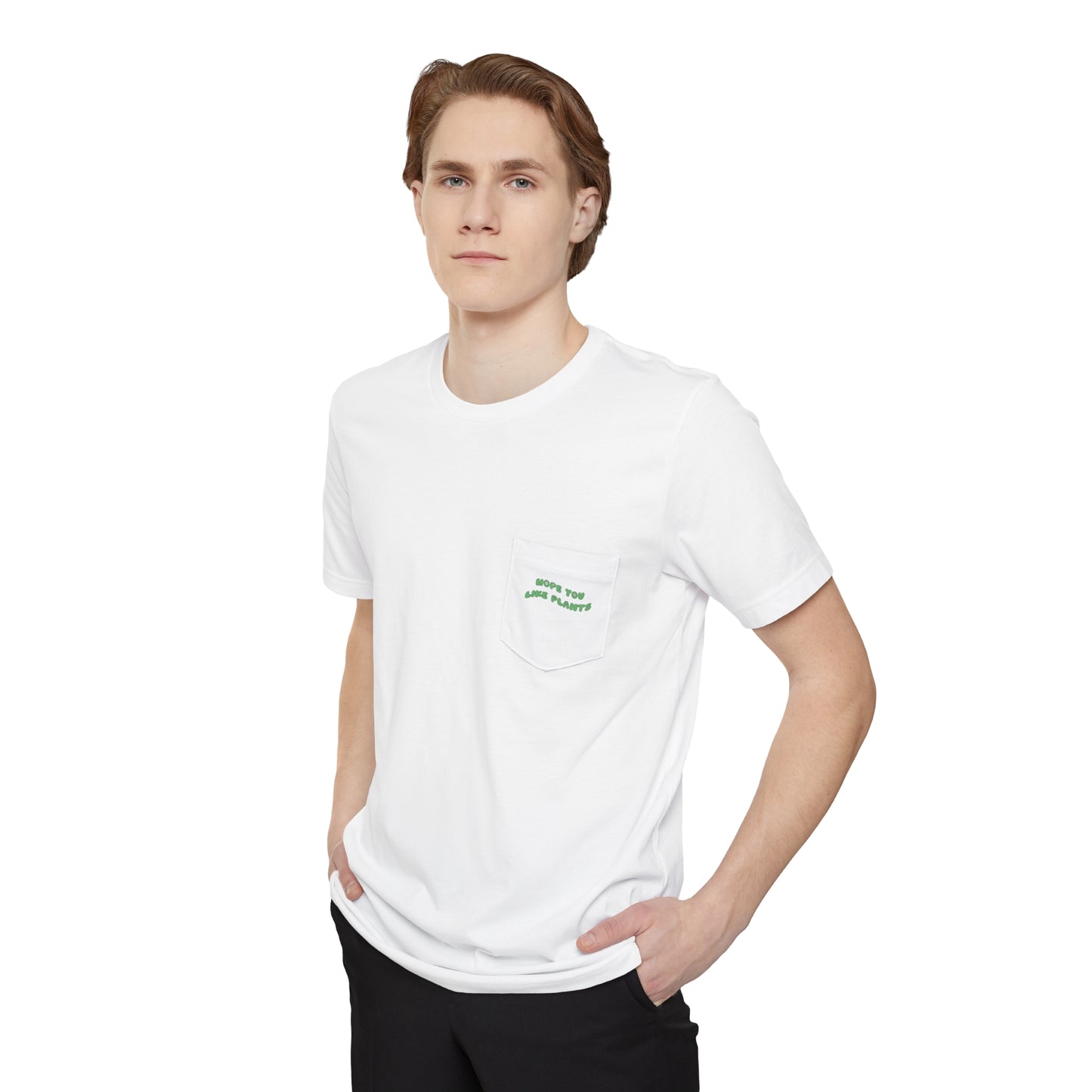Hope You Like Plants Unisex Pocket Tee