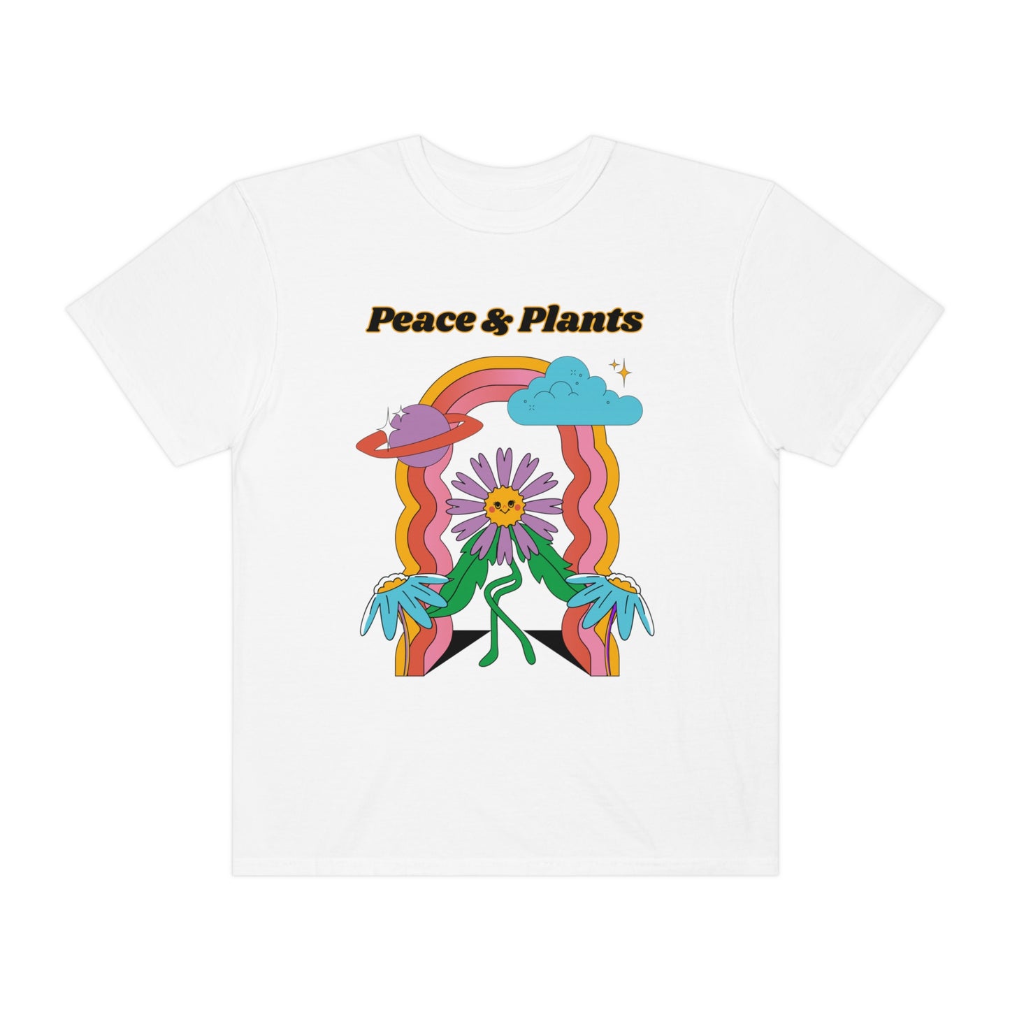 Peace & Plants Garment-Dyed T-shirt