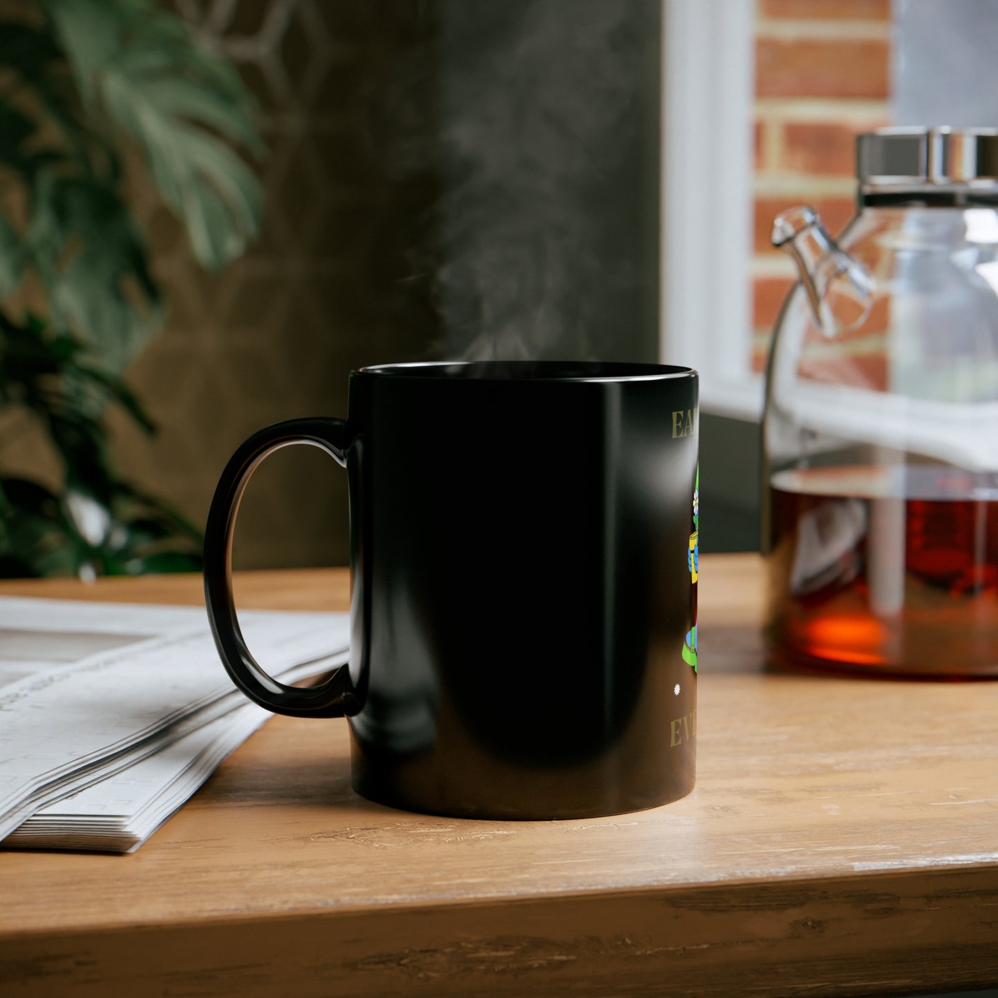 Earth Day Everyday Black Mug