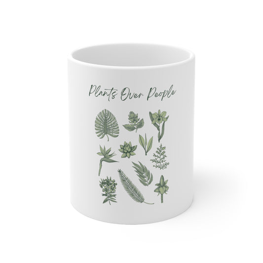 Plants Over People Ceramic Mug