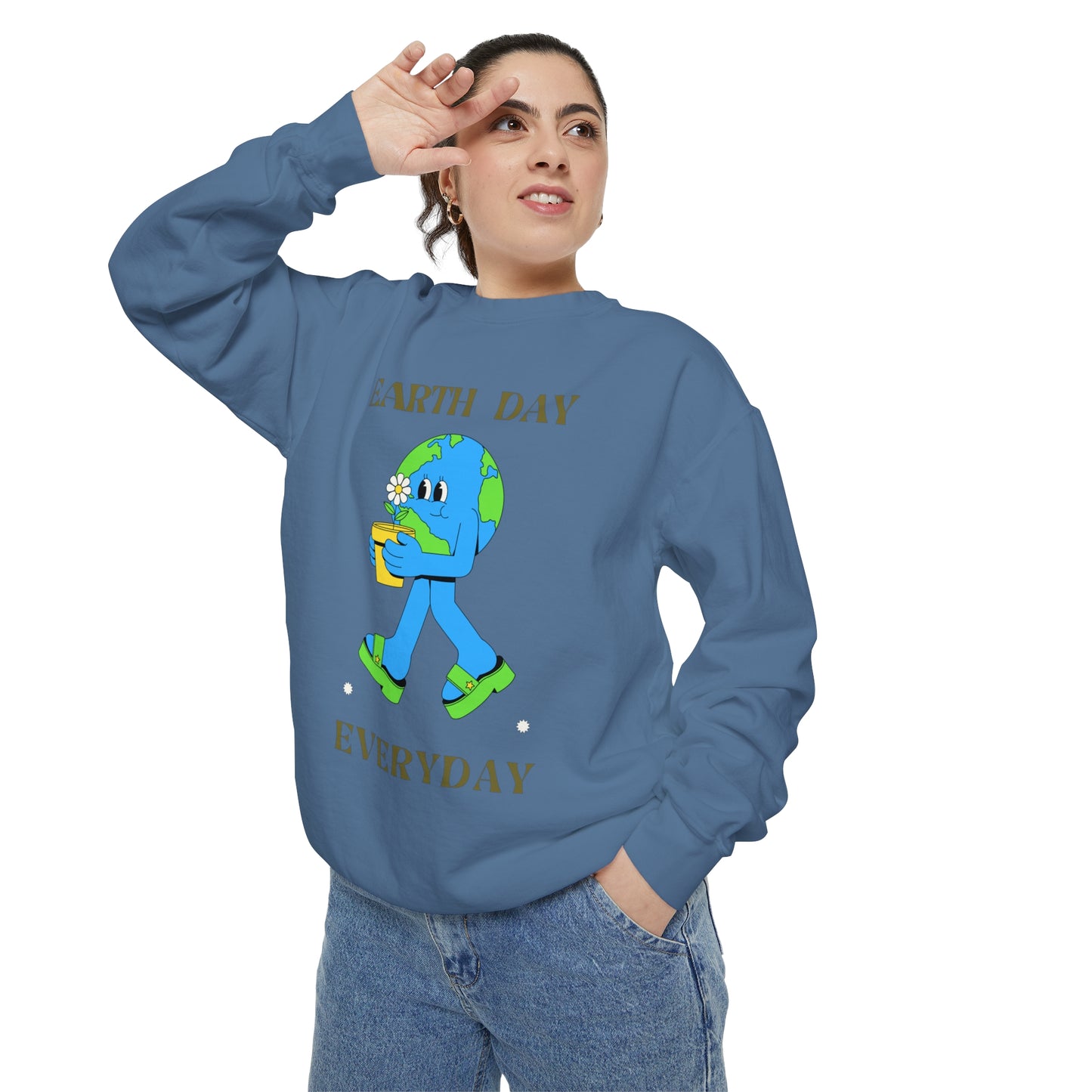Earth Day Everyday Unisex Garment-Dyed Sweatshirt