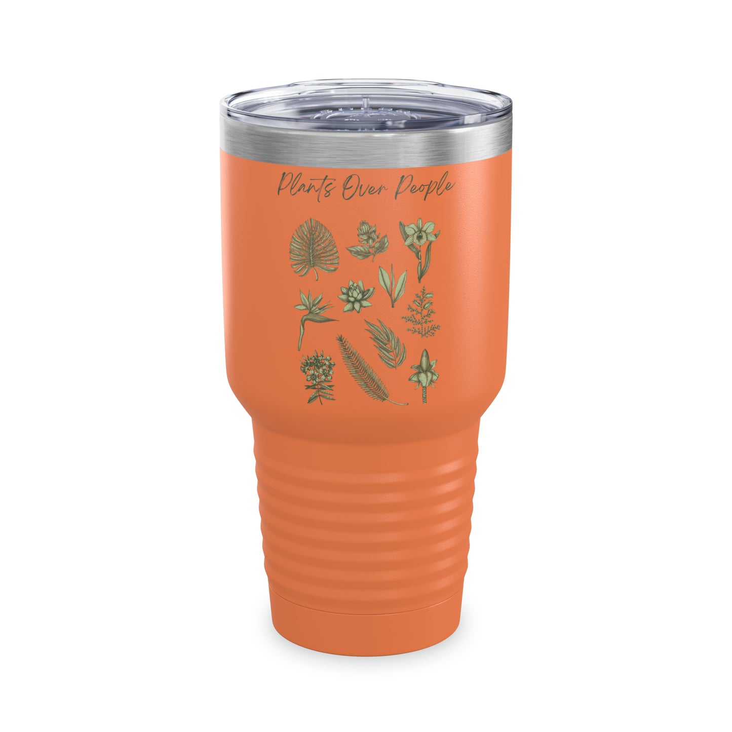 Plants Over People Ringneck Tumbler, 30oz