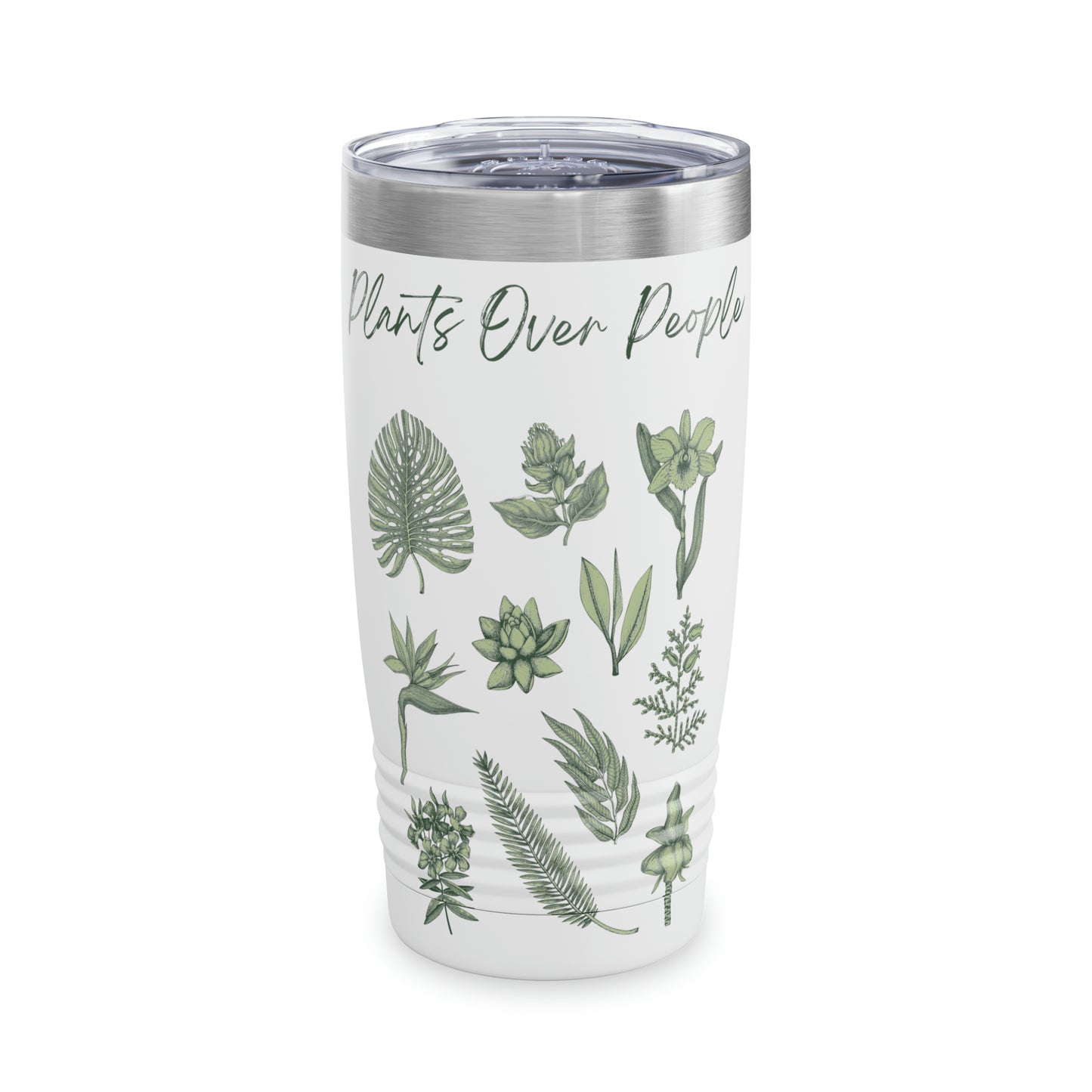 Plants Over People Ringneck Tumbler, 20oz