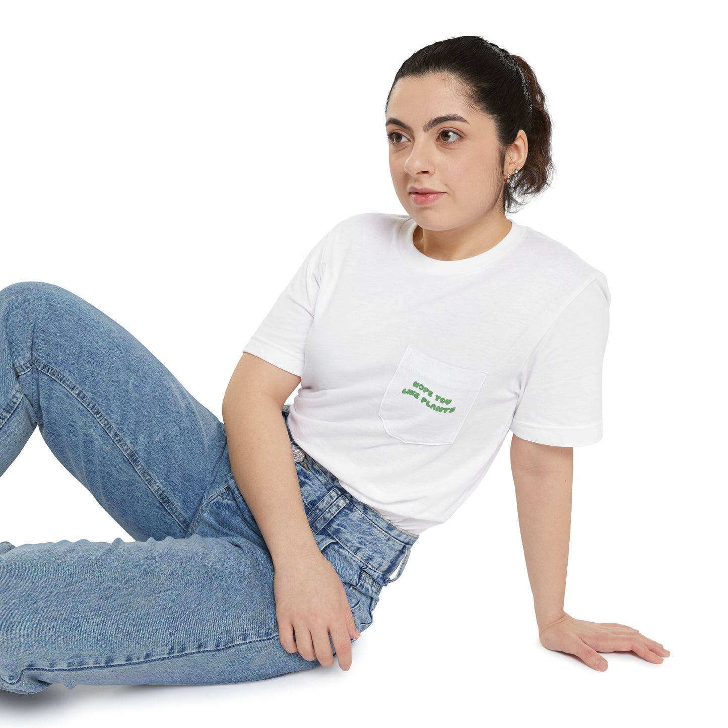 Hope You Like Plants Unisex Pocket Tee