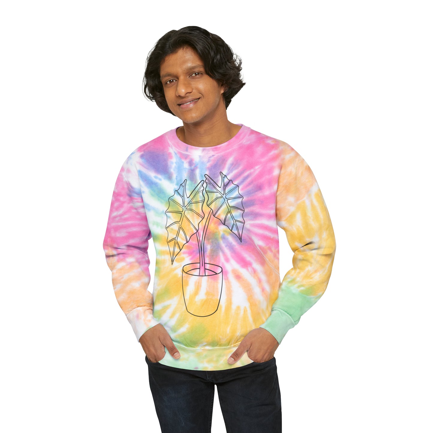 Alocasia Unisex Tie-Dye Crewneck
