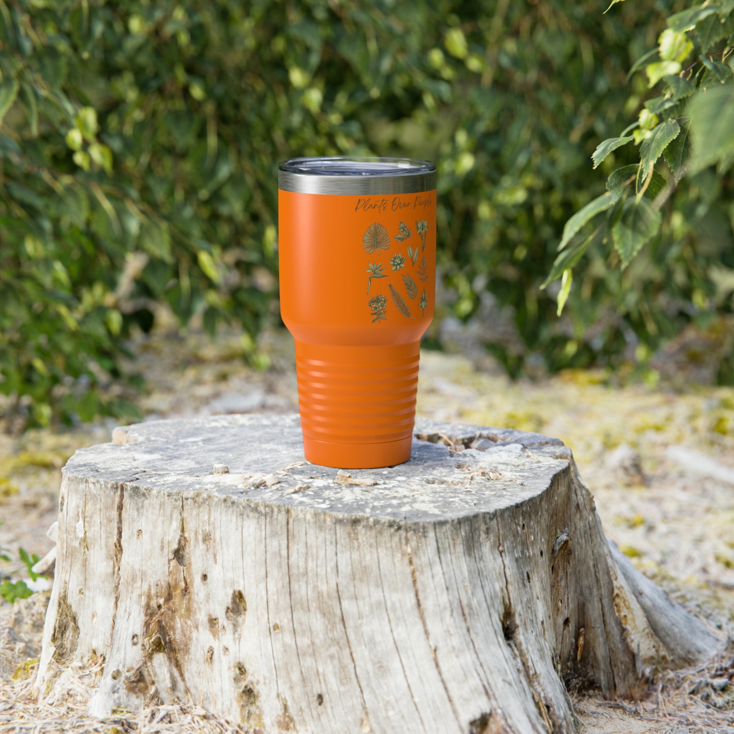 Plants Over People Ringneck Tumbler, 30oz