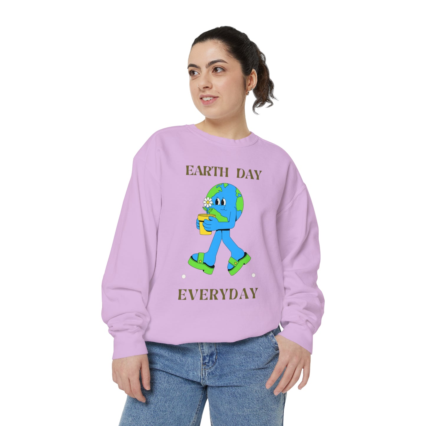 Earth Day Everyday Unisex Garment-Dyed Sweatshirt