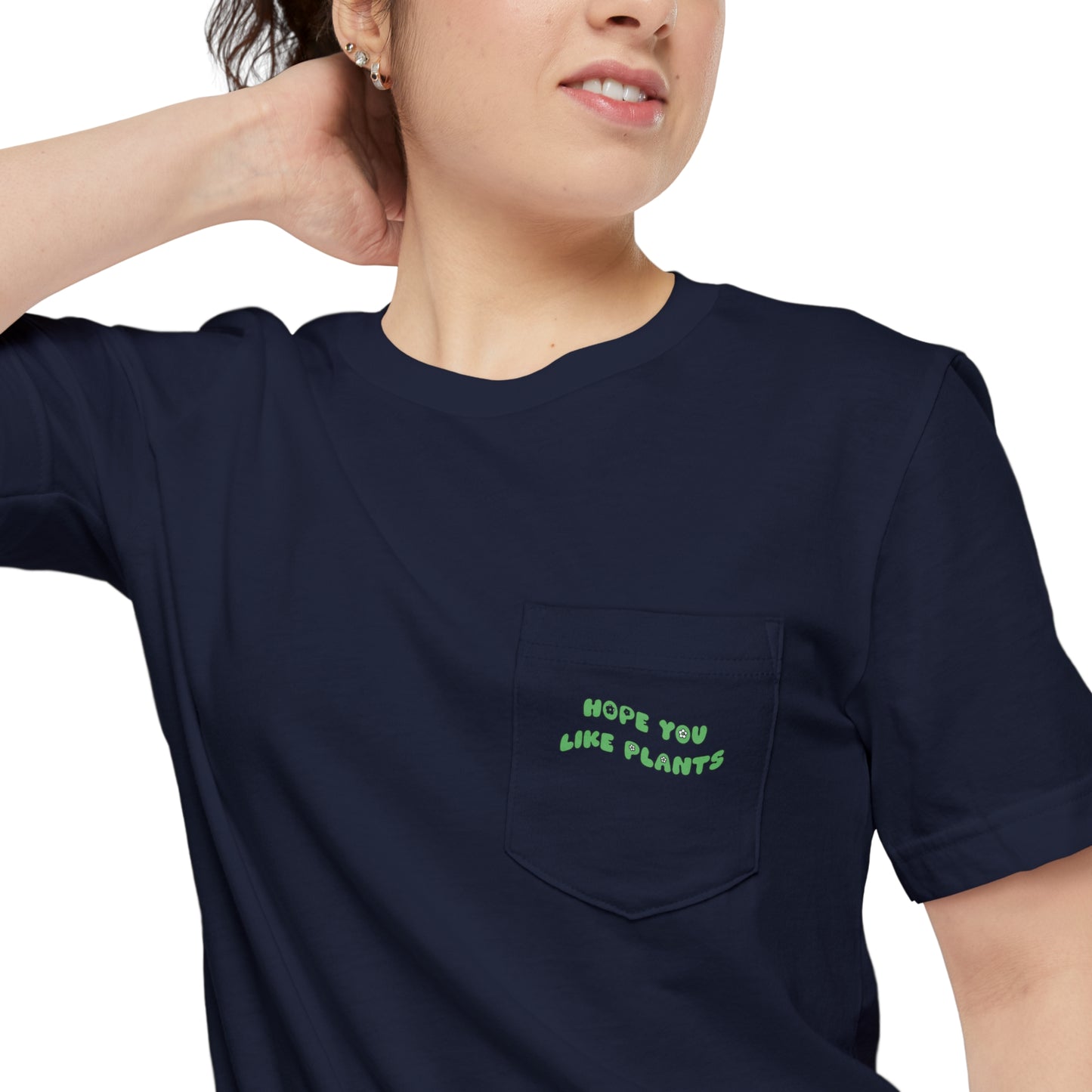 Hope You Like Plants Unisex Pocket Tee