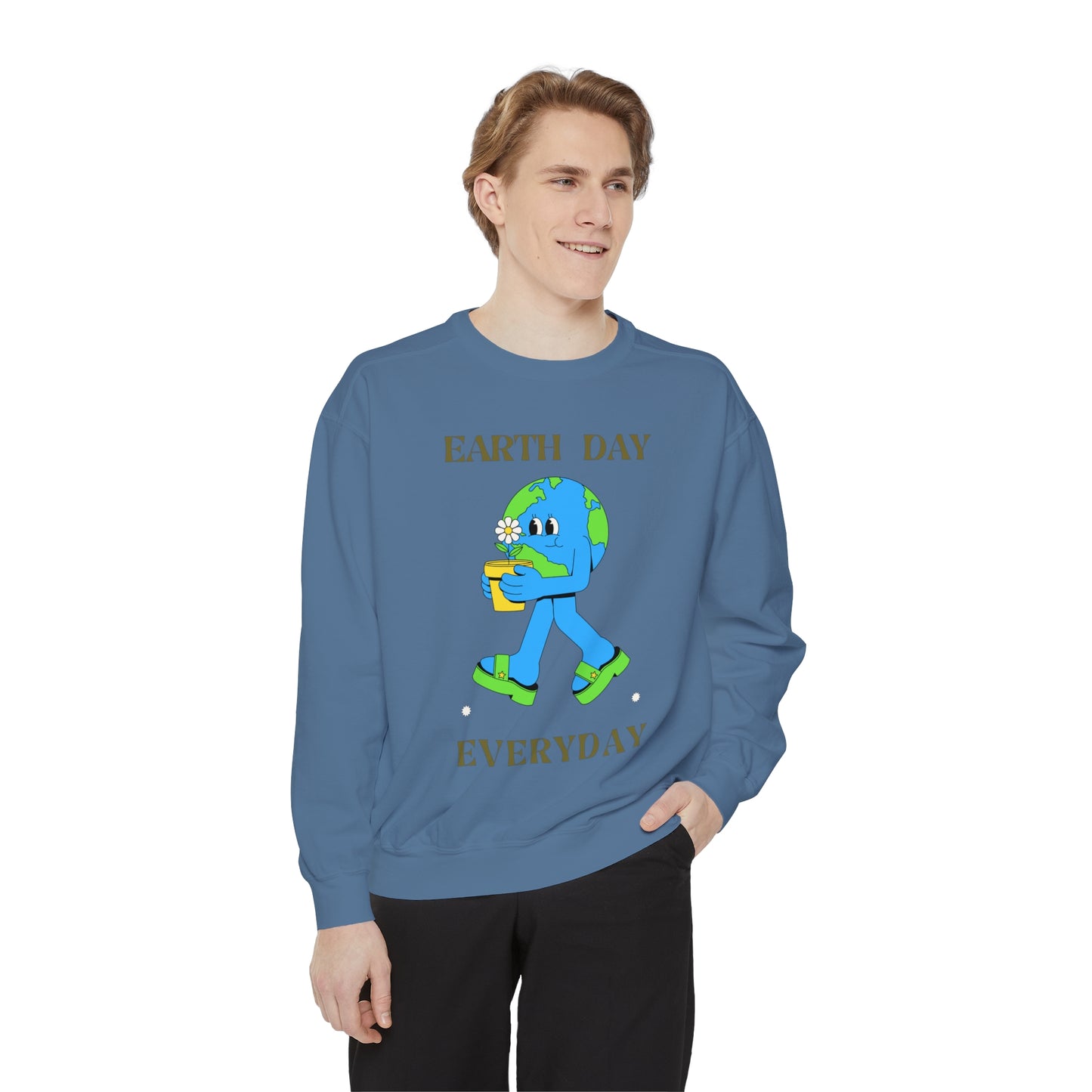 Earth Day Everyday Unisex Garment-Dyed Sweatshirt