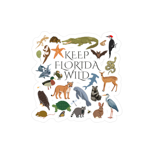 Keep Florida Wild Vinyl Decals