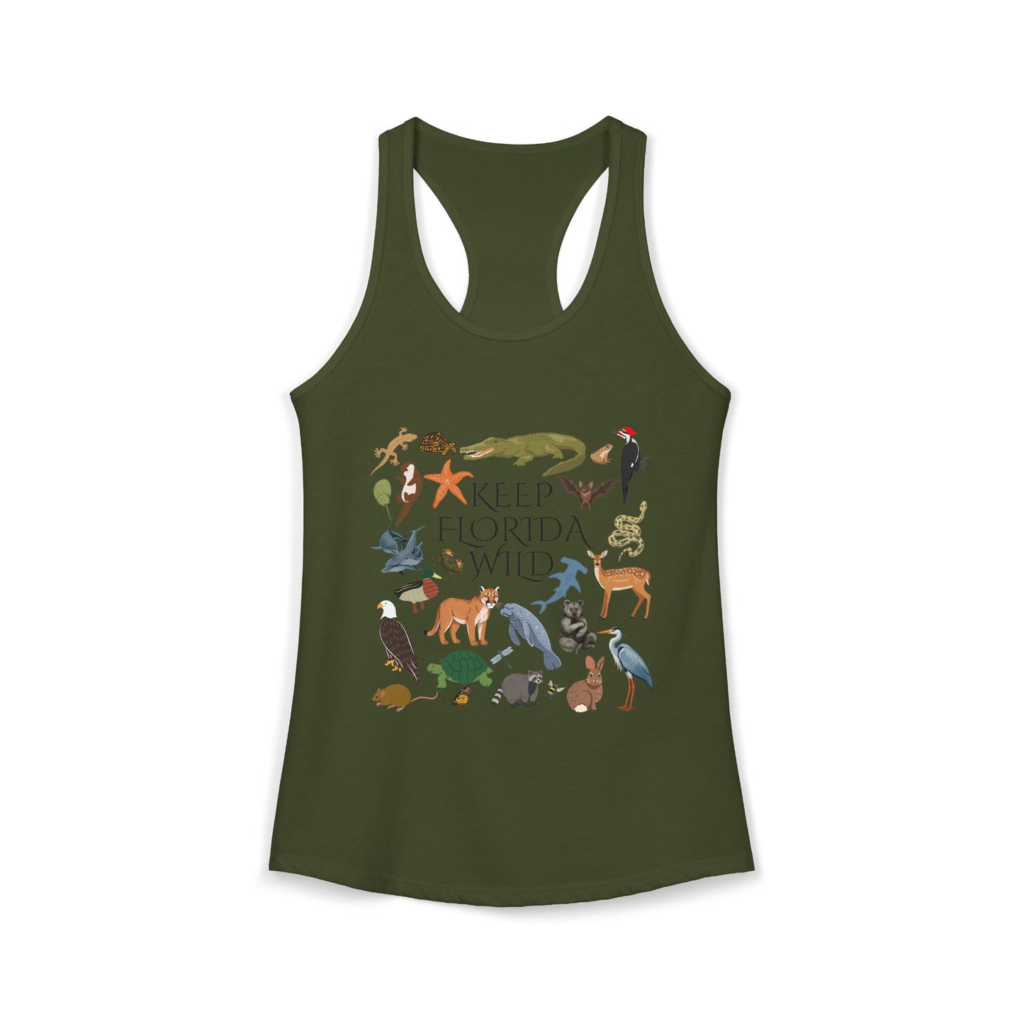 Keep Florida Wild Women's Racerback Tank