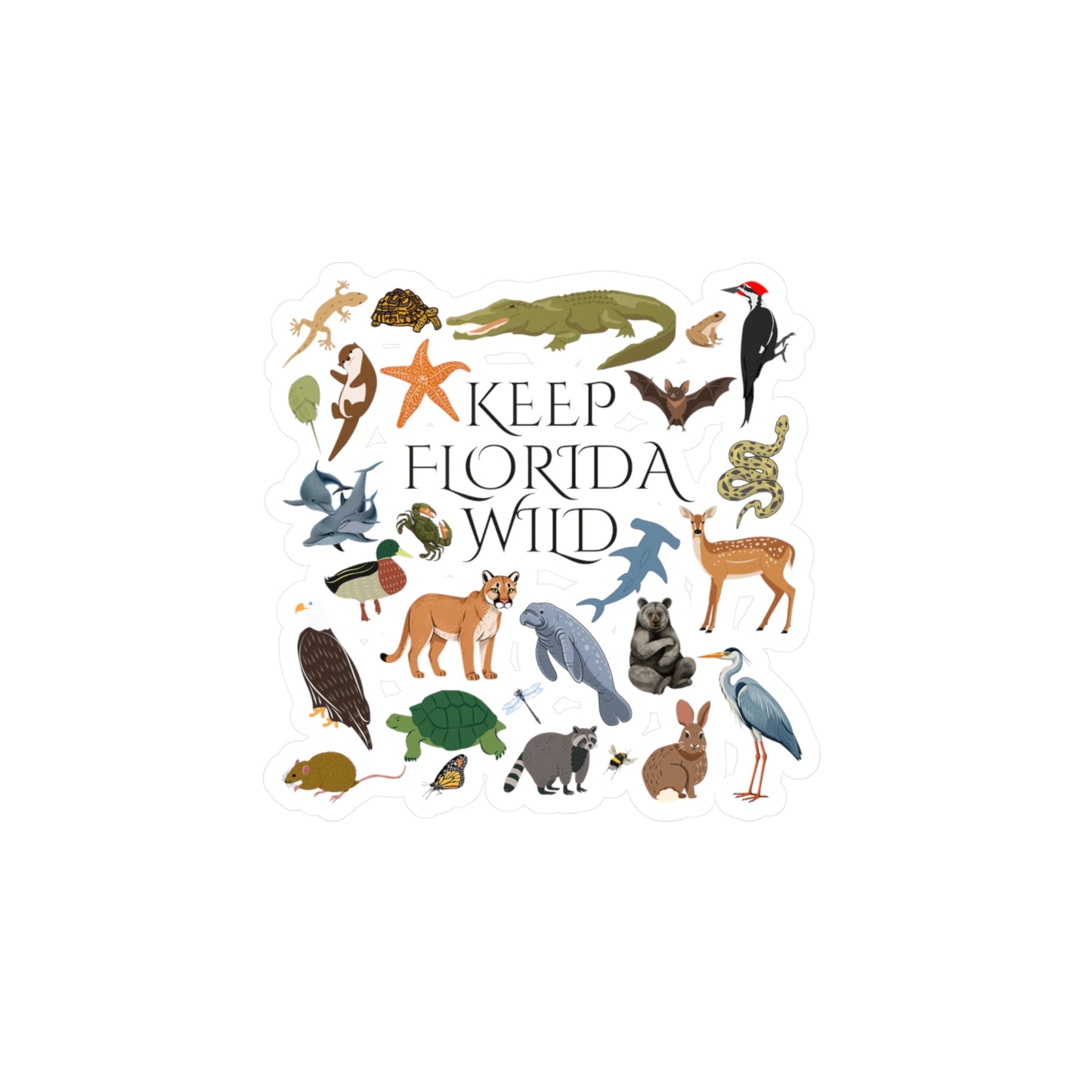 Keep Florida Wild Vinyl Decals