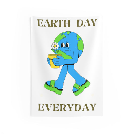 Earth Day Everyday Indoor Wall Tapestries