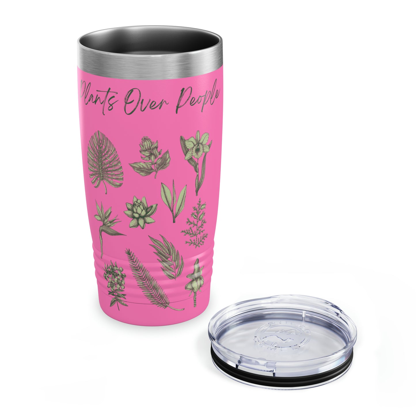 Plants Over People Ringneck Tumbler, 20oz