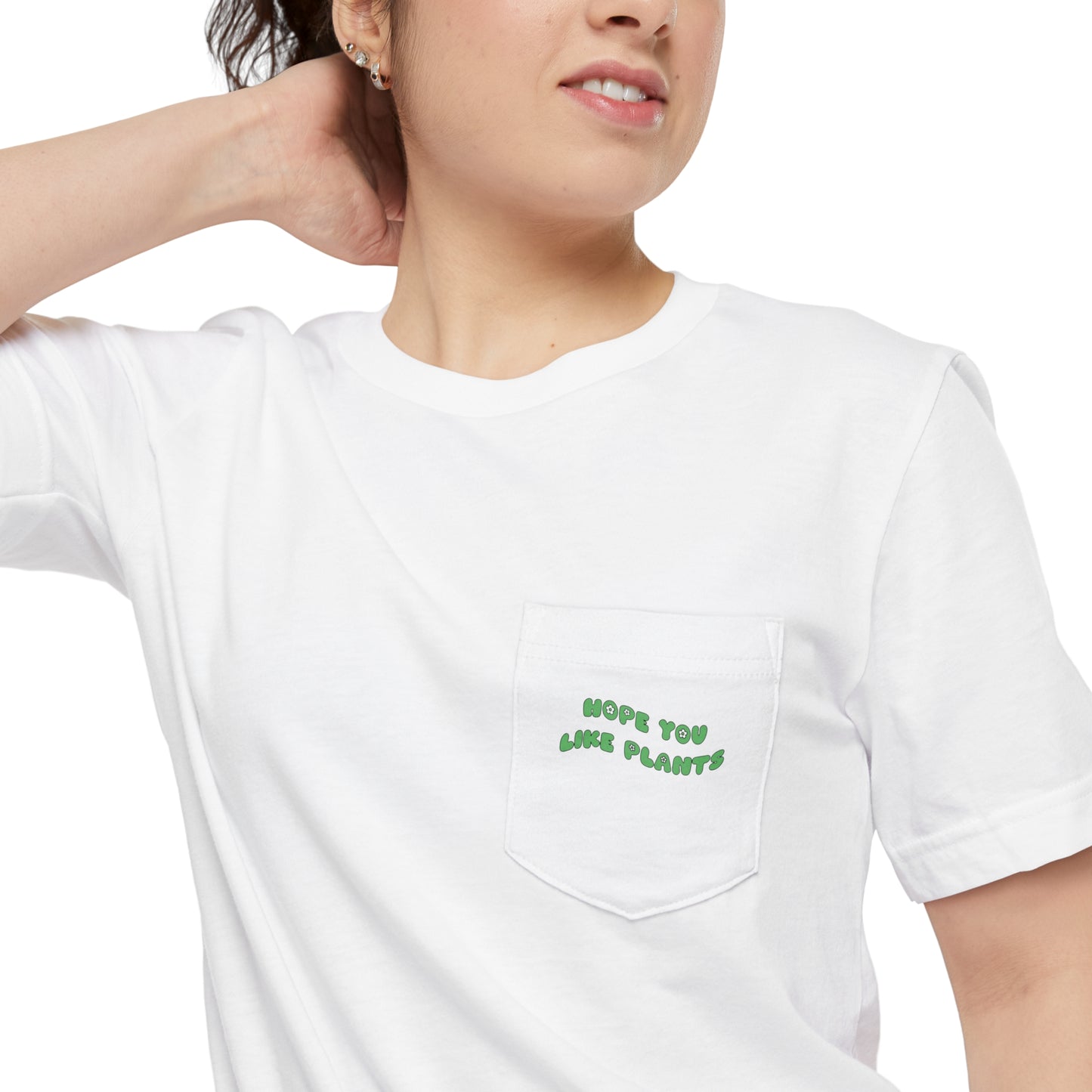Hope You Like Plants Unisex Pocket Tee