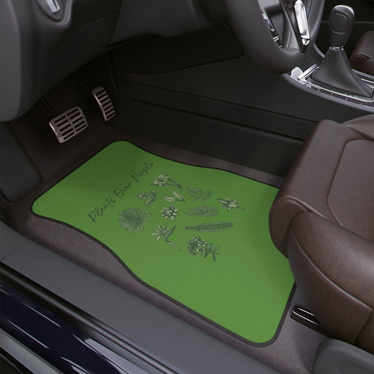 Plants Over People Car Floor Mats, 1pc