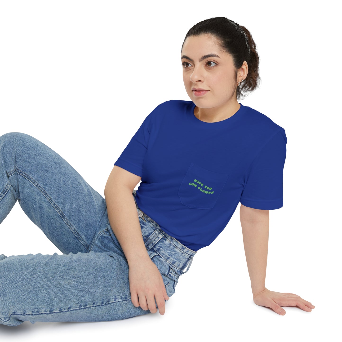 Hope You Like Plants Unisex Pocket Tee