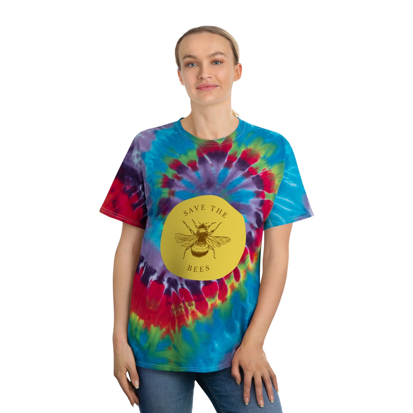 Save The Bees Tie-Dye Tee, Spiral