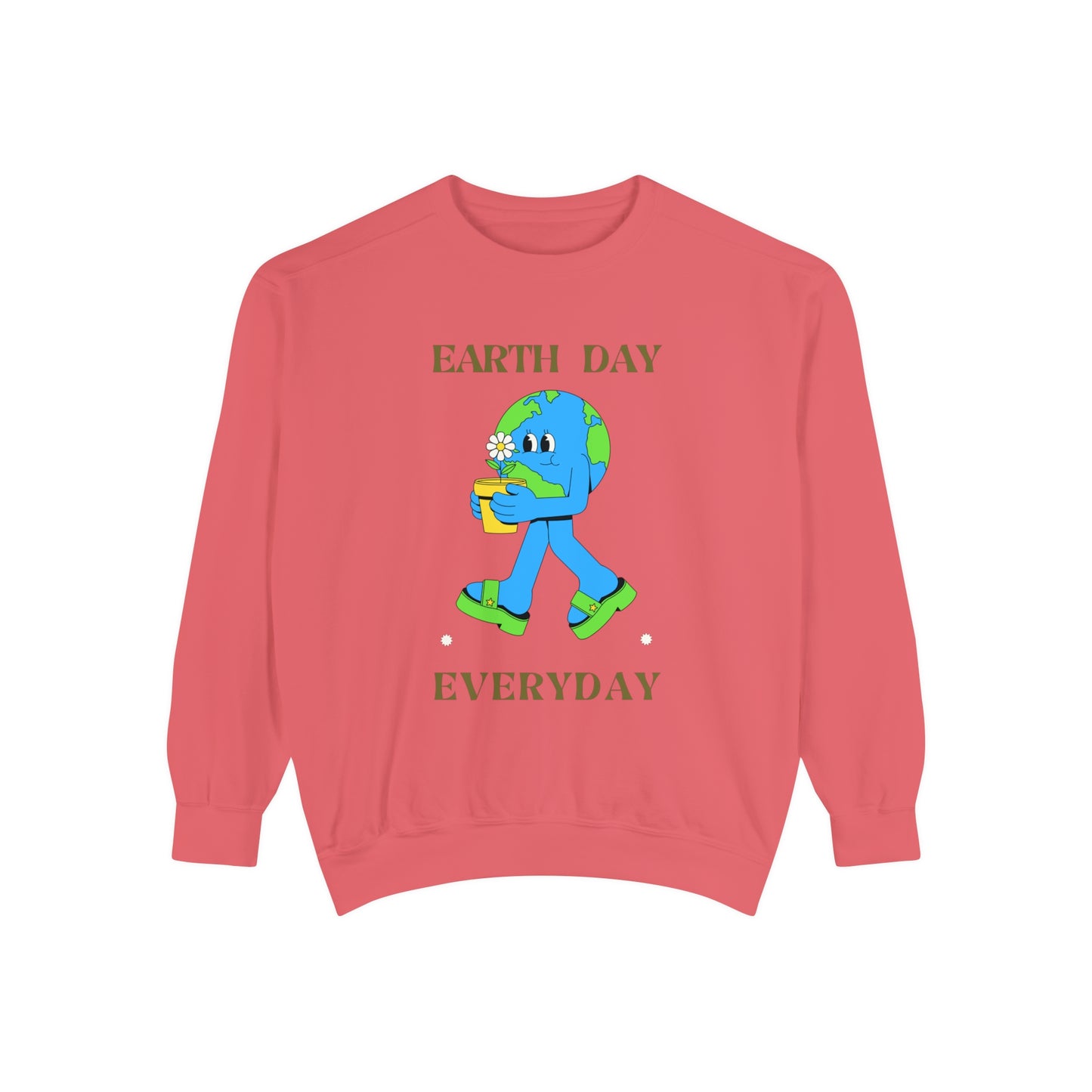 Earth Day Everyday Unisex Garment-Dyed Sweatshirt