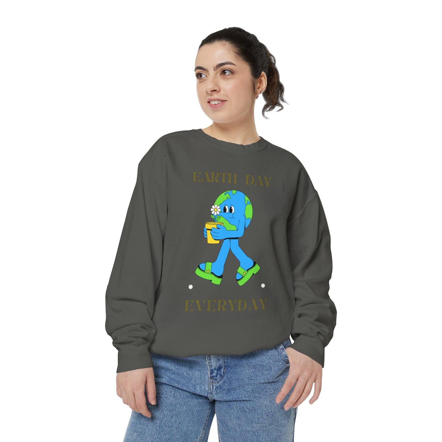 Earth Day Everyday Unisex Garment-Dyed Sweatshirt