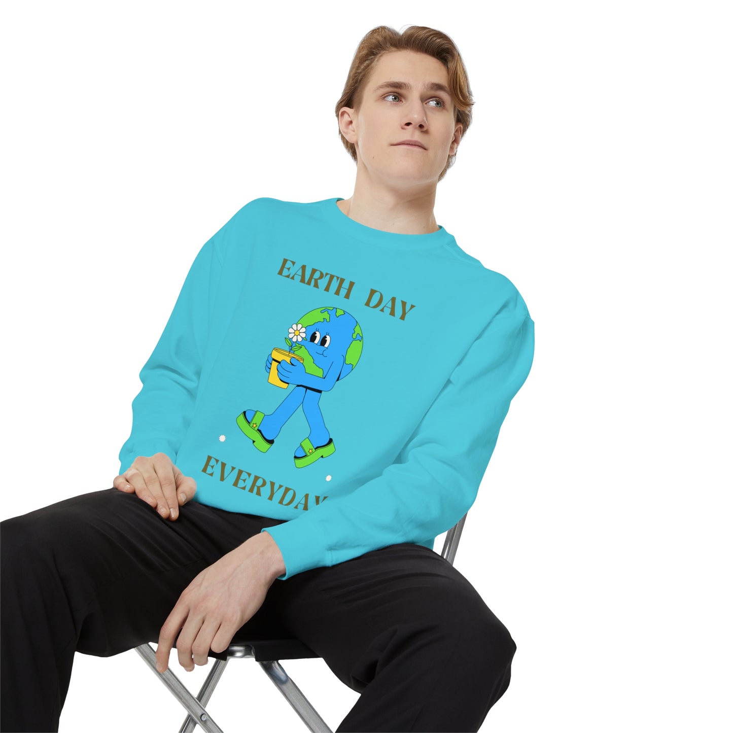 Earth Day Everyday Unisex Garment-Dyed Sweatshirt
