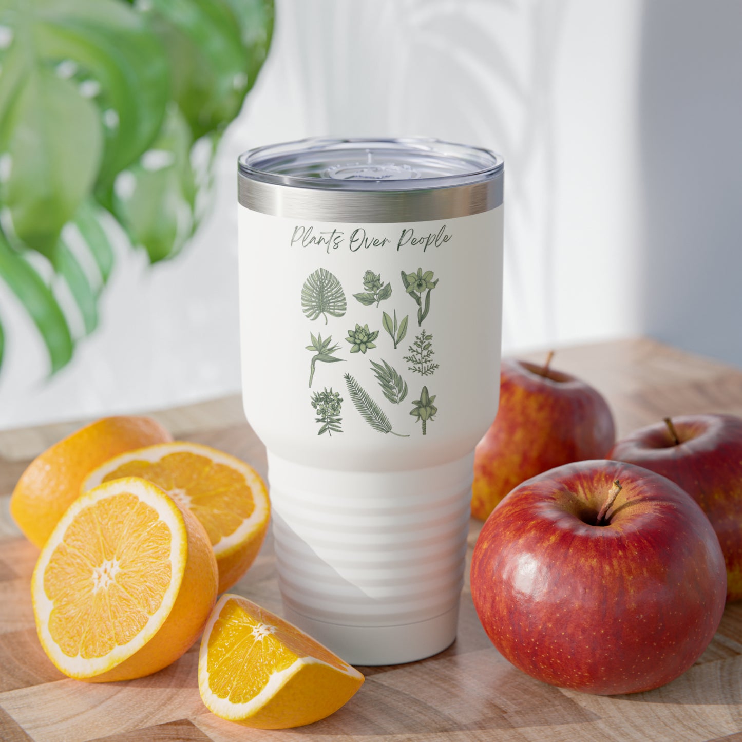 Plants Over People Ringneck Tumbler, 30oz