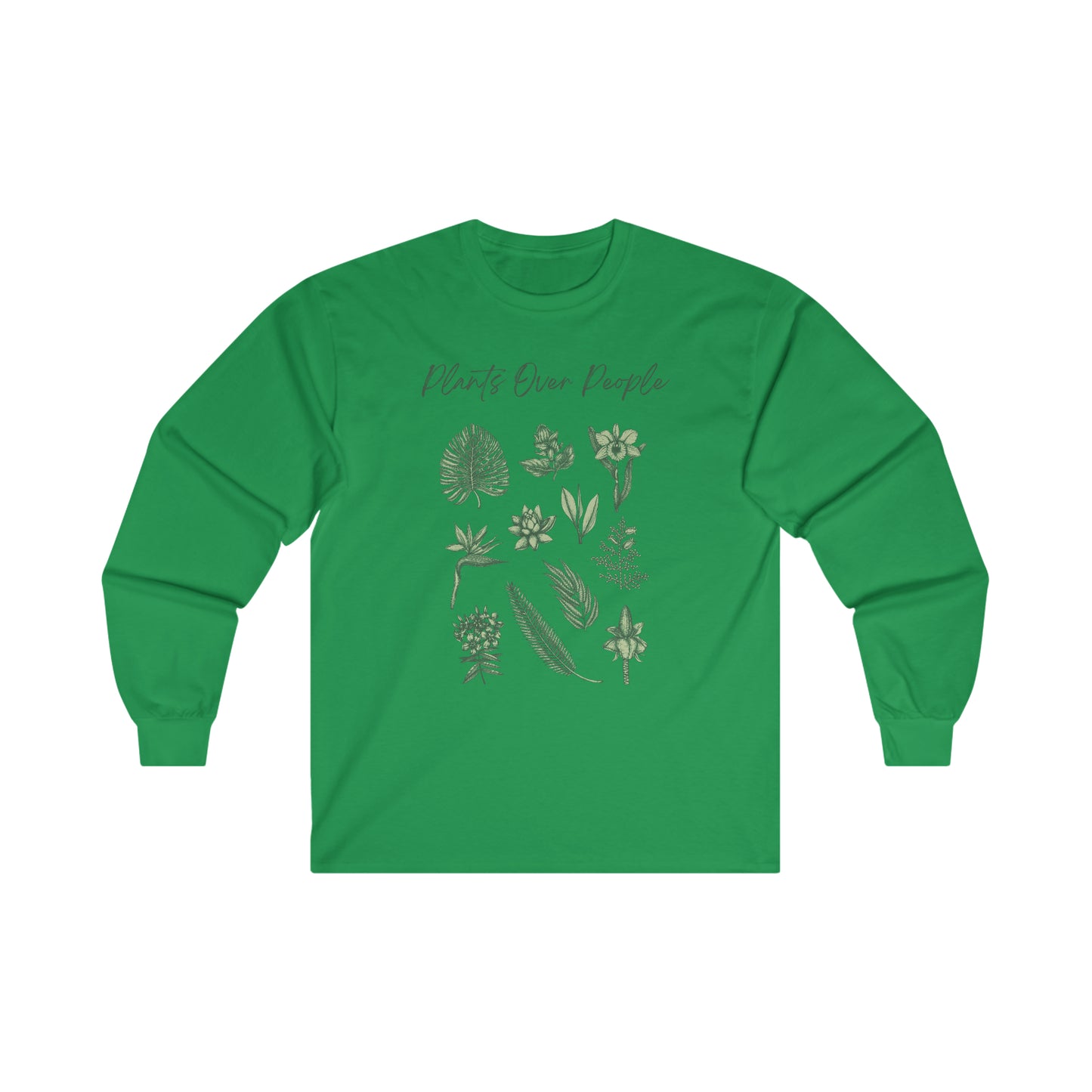 Plants Over People Cotton Long Sleeve