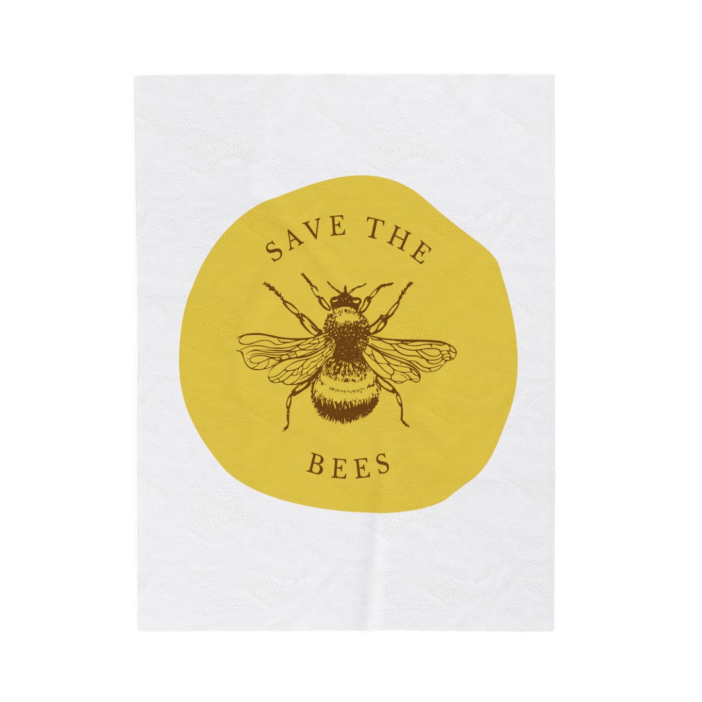 Save The Bees Velveteen Plush Blanket