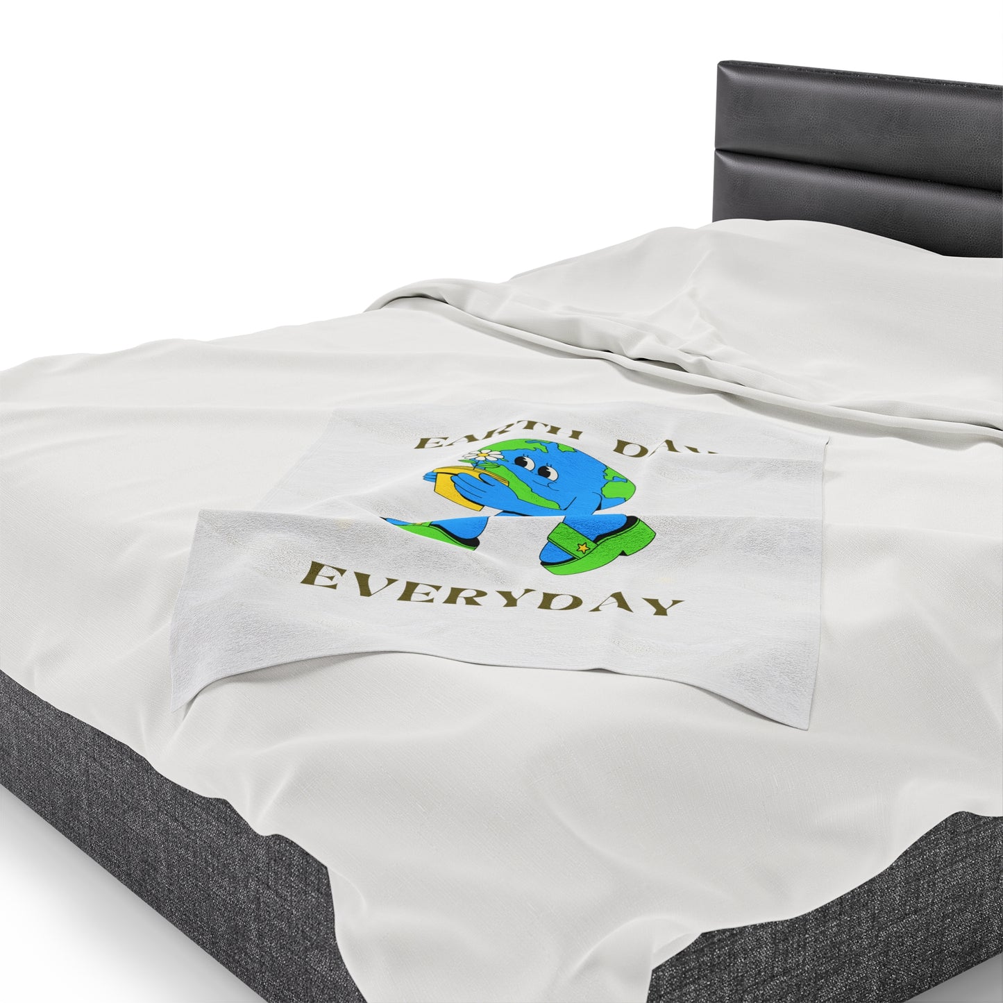 Earth Day Everyday Velveteen Plush Blanket