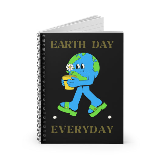 Earth Day Everyday Spiral Notebook - Ruled Line