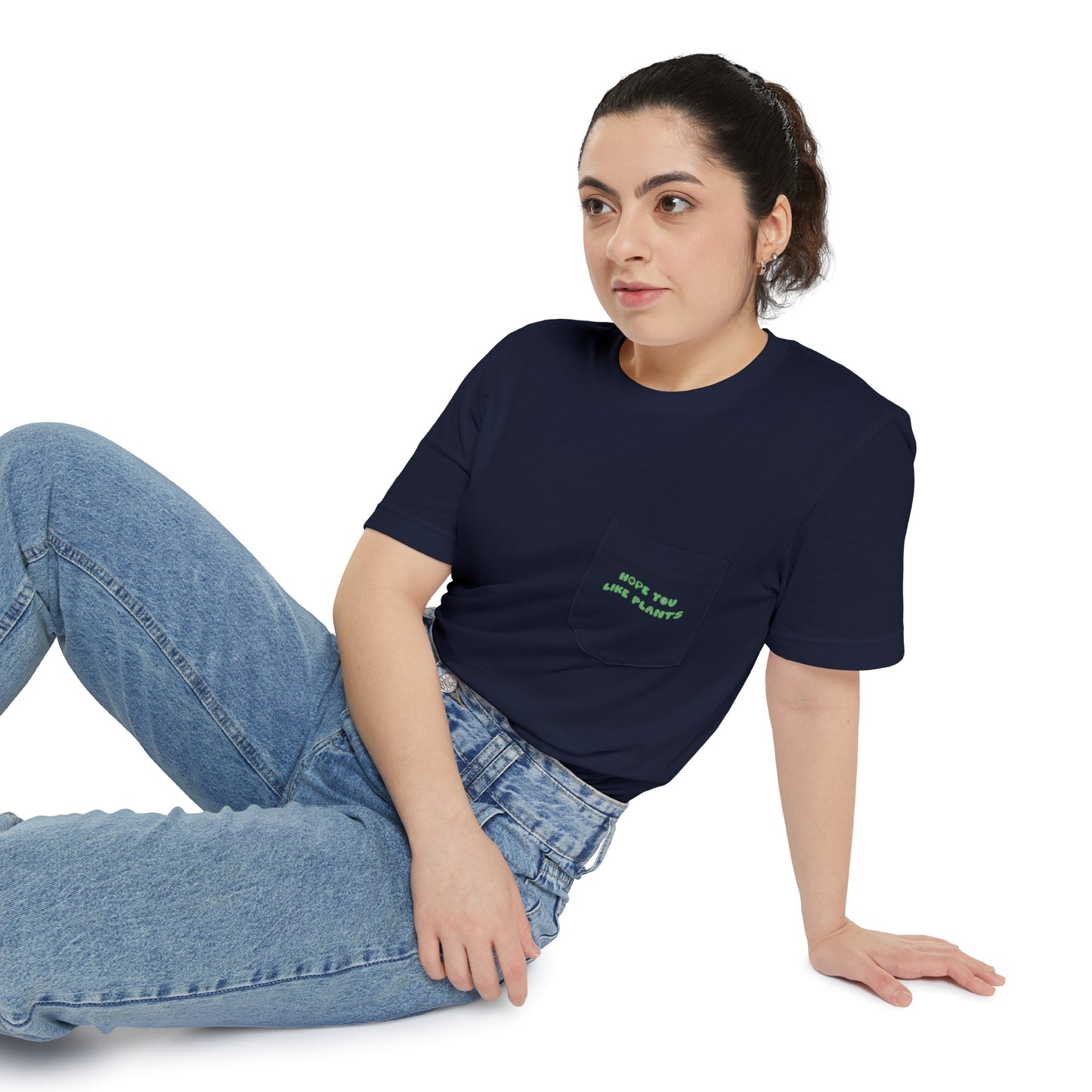 Hope You Like Plants Unisex Pocket Tee