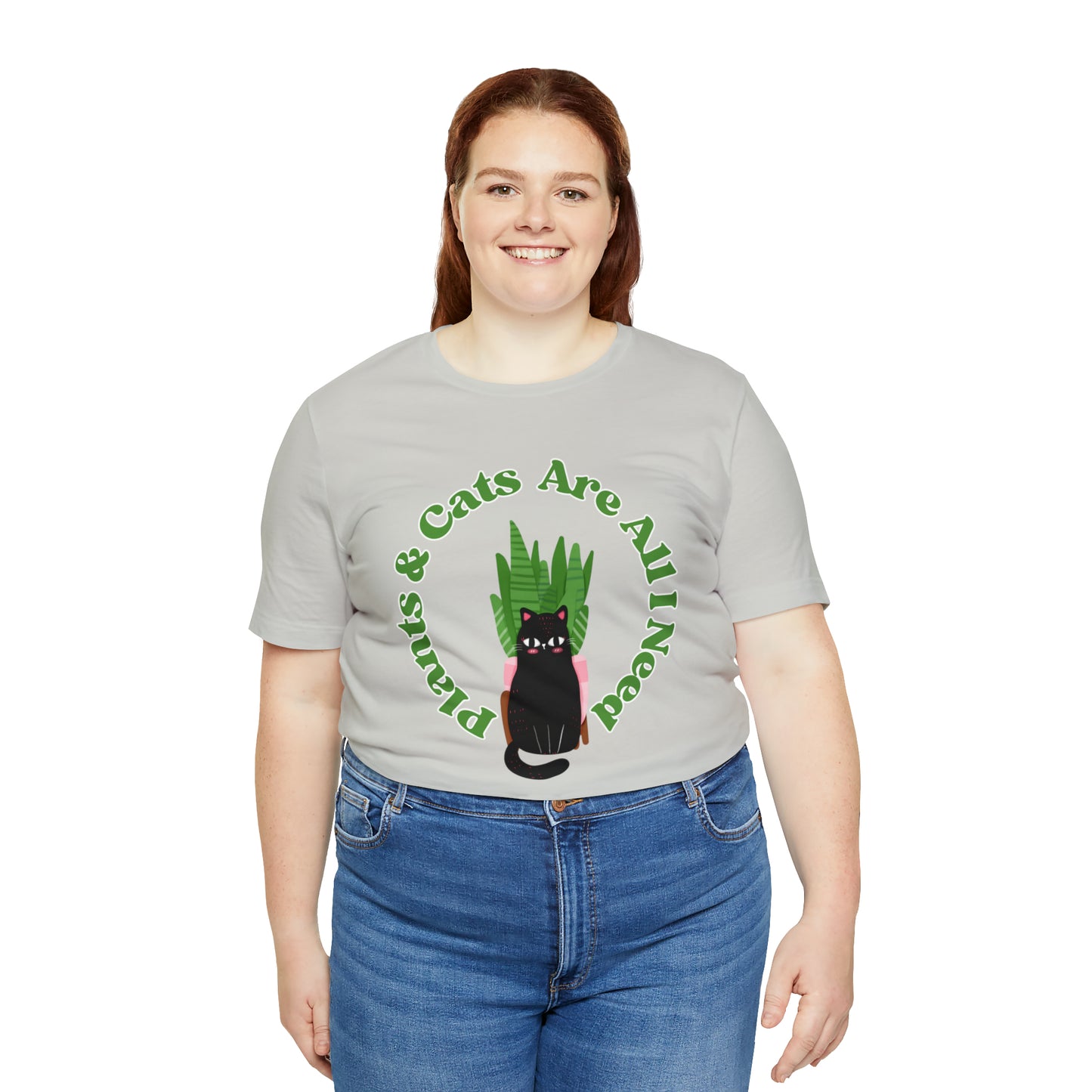 Plants & Cats Are All I Need Unisex Jersey Tee