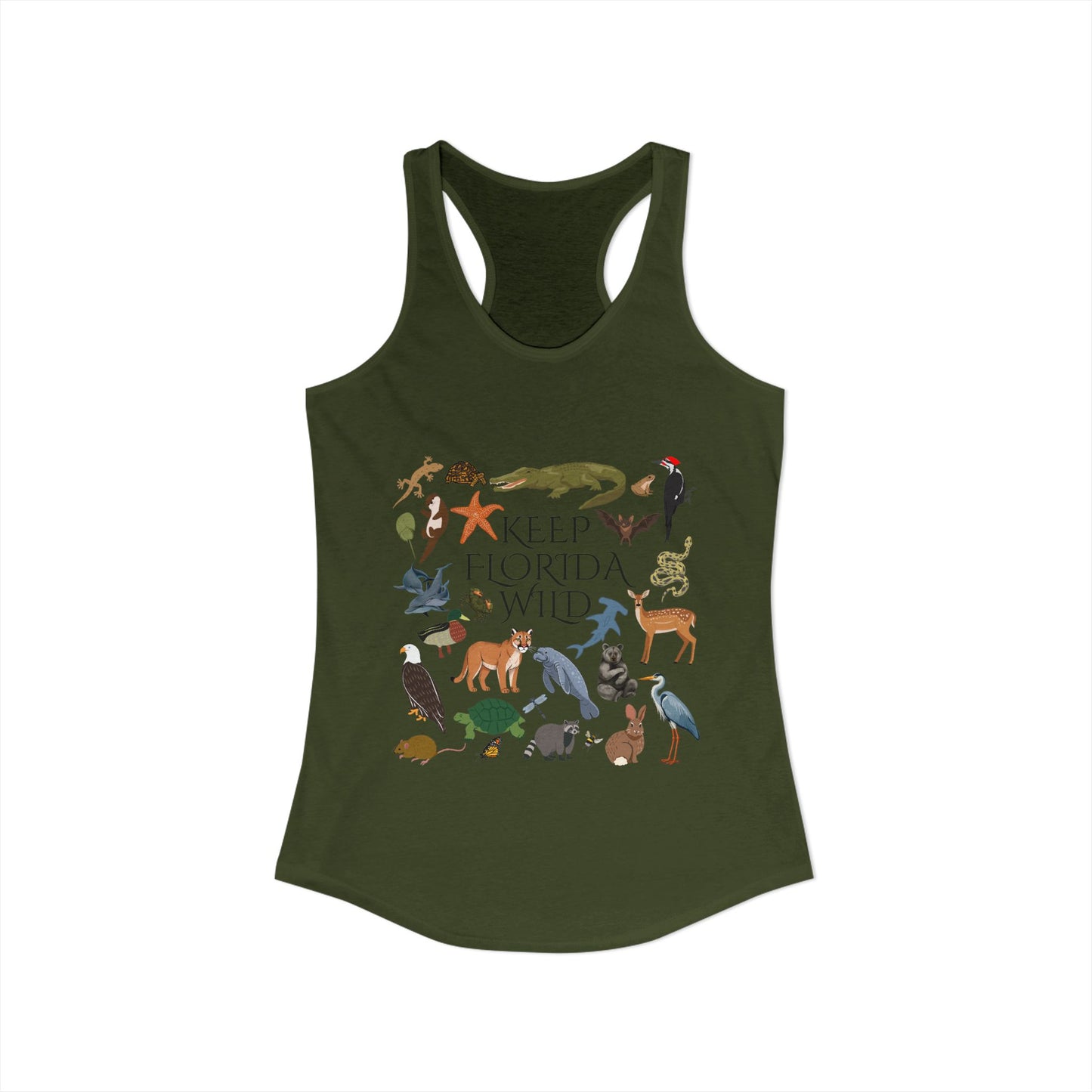 Keep Florida Wild Women's Racerback Tank