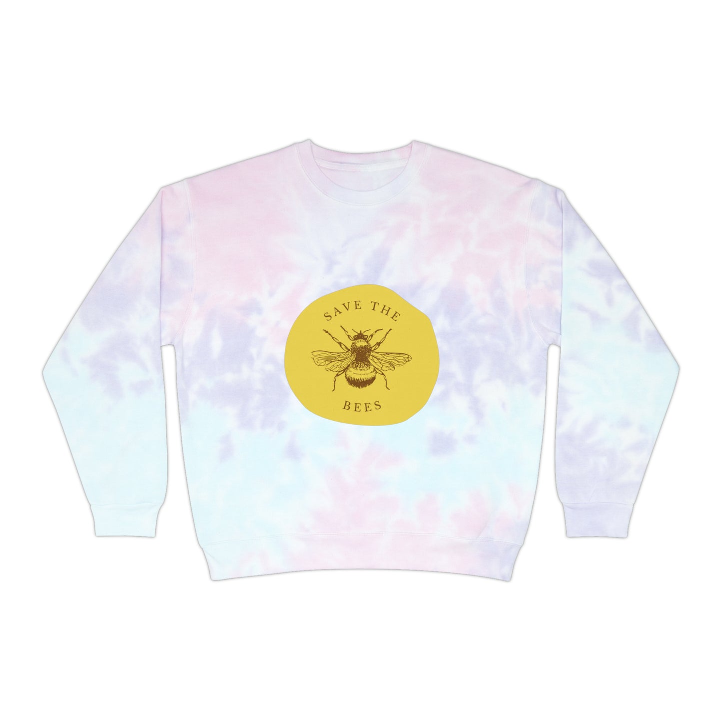 Save The Bees Unisex Tie-Dye Crewneck